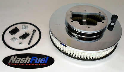 ADAPTER & HOLLEY AIR CLEANER FILTER  KIT FOR WEBER 32/36/38 CARBURETOR 5-1/8