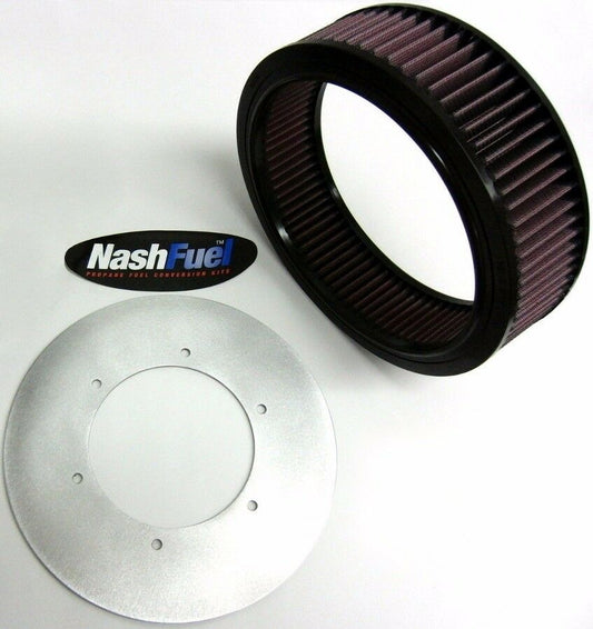 IMPCO CA300 ALUMINUM COVER PLATE AND K&N AIR FILTER ASSEMBLY