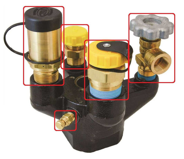 Propane Multi Valve MES-PVE2098AT Rebuild Repair kit Underground Multi-Valve Propane Tank ...