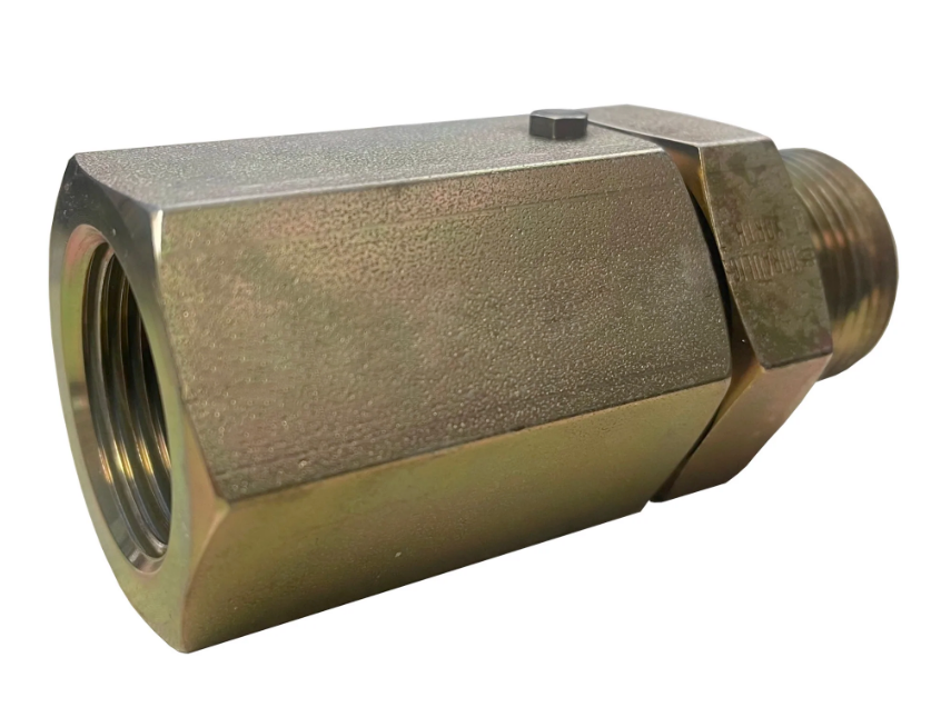 Male Female NPT Live Steel Swivel Adapter Propane Natural Gas 1/4"
