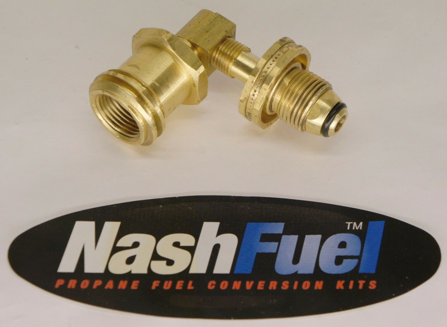 90° DEGREE TANK ADAPTER SOFT NOSE POL TO EXTERNAL ACME QCC THREAD BBQ ADAPTER