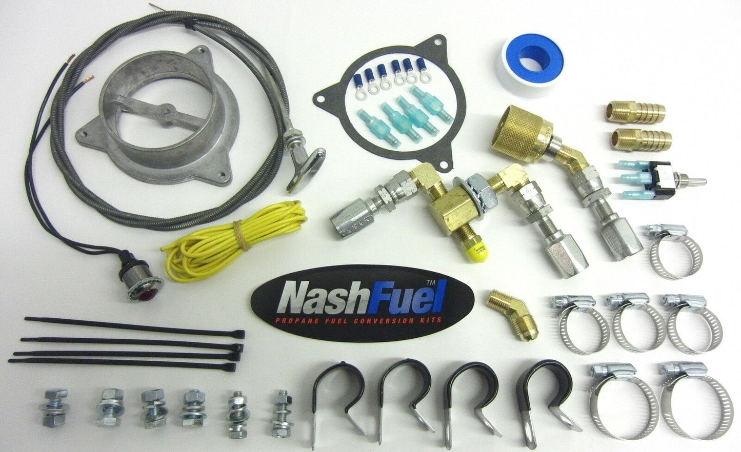 DUAL FUEL PROPANE GAS CONVERSION FOR 2-1/4" INCH CARBURETOR AIR HORN INLET