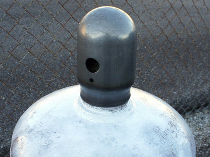 100lb Propane Tank Steel Cap Cover Safely Transport 3-1/2" Thread Cylinder