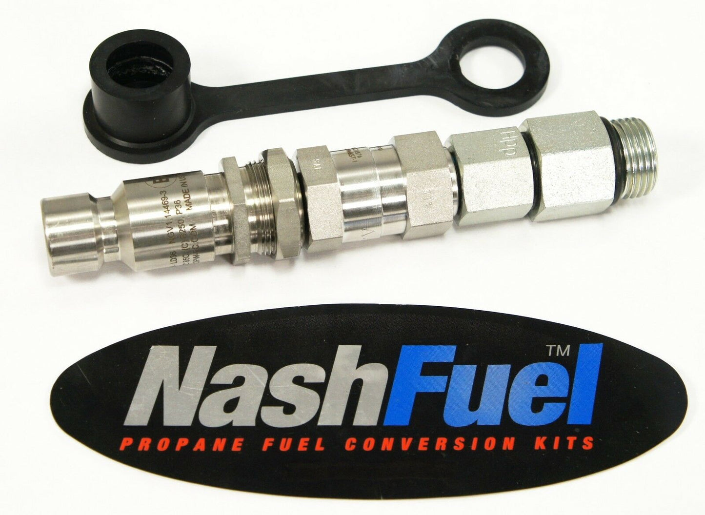 NGV1 7/8"-14 THREAD 5/8" MALE O-RING 3600 PSI BULKHEAD CNG QUICK CONNECT NOZZLE