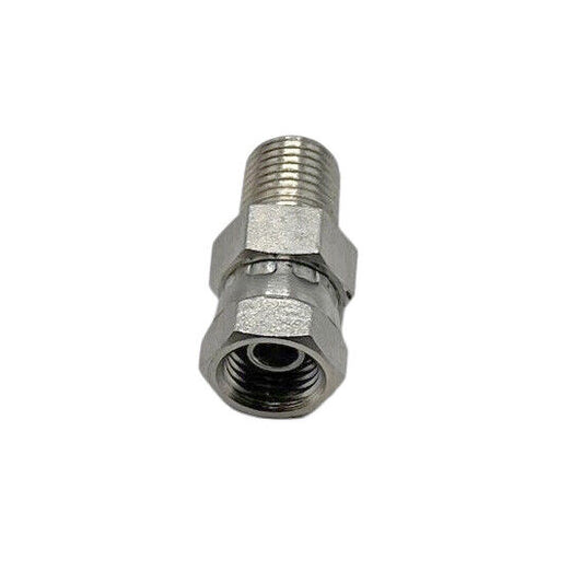 Male NPT Female NPT Steel Swivel Adapter Propane Natural Gas 1/4" 3/8" 1/2" 3/4"