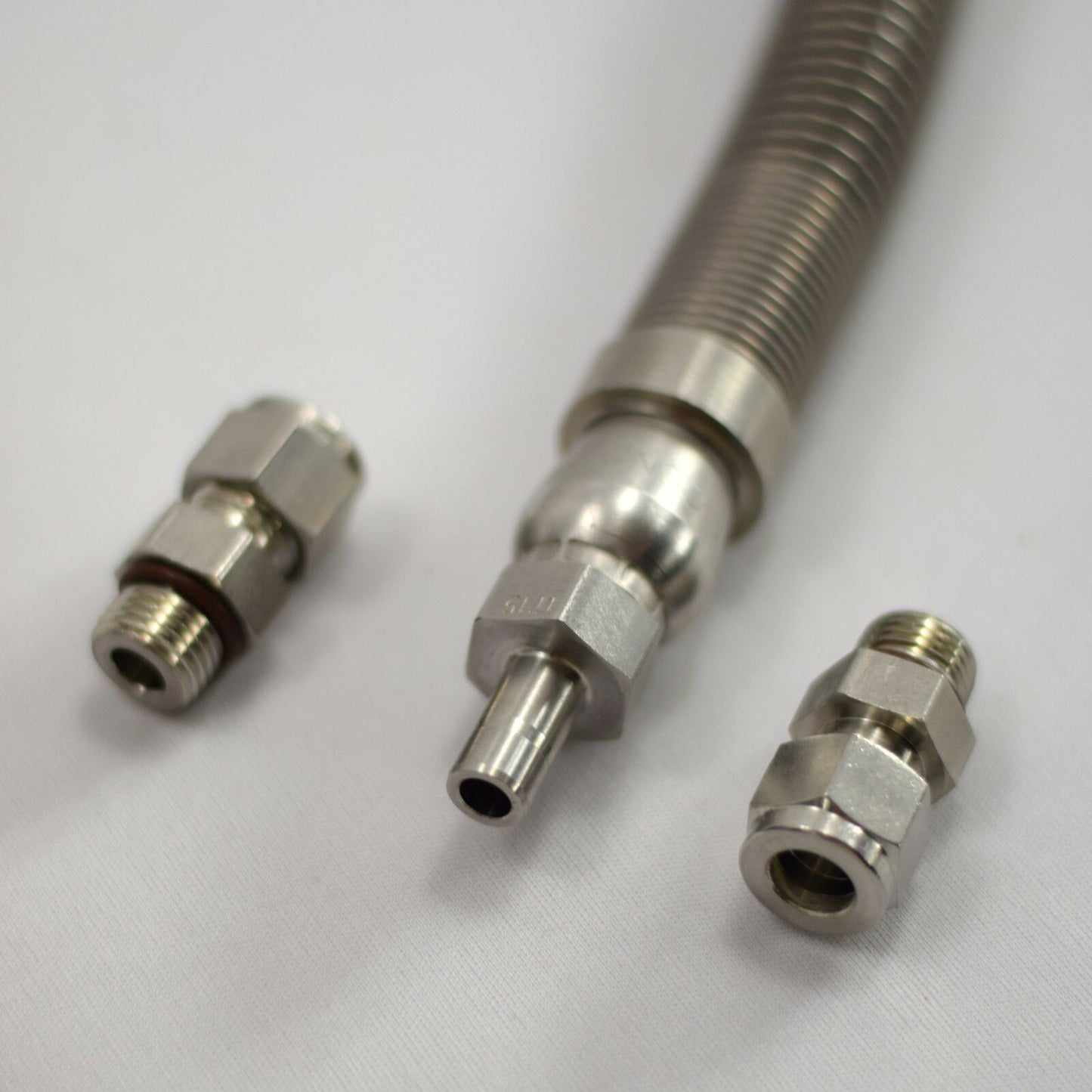 CNG Compressed Natural Gas Black Hose 5Ft Male Ferrule Ends Stainless Steel