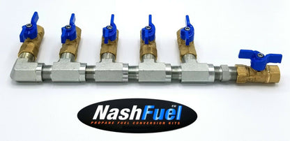 3/4" PIPE LOW PRESSURE PROPANE NATURAL GAS MANIFOLD NPT THREAD LPG BALL VALVE