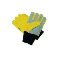 Flex Thumb Glove Yellow Knit with Leather Palm Propane Size Large