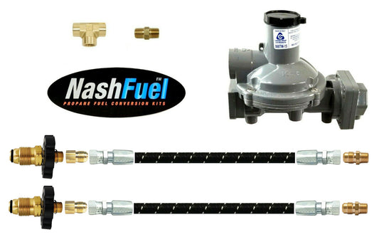 988tw-15 Twin Stage Propane Regulator Stainless Pigtail Dual Tank Connection