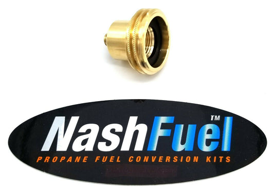 TOMASETTO DISH M10 TO 1-3/4" ACME PROPANE TANK FILL VALVE ADAPTER LPG