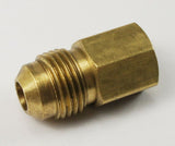 MALE 3/8" FLARE TO FEMALE 1/4" NPT PIPE THREAD PROPANE NATURAL GAS FITTING LPG