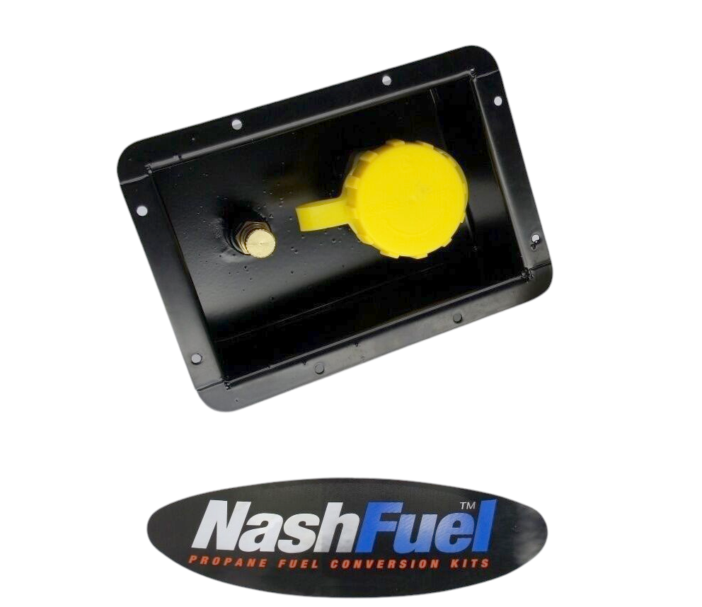 Remote Propane Tank Fill Receptacle Bracket RV Motorhome Fill Valve Bleeder