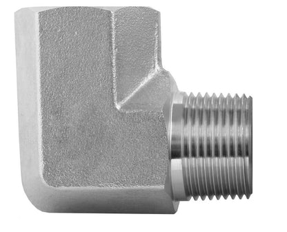 Male NPT Female NPT Steel Fitting 90° Street Elbow 1/8" 1/4" 3/8" 1/2" 3/4" 1"