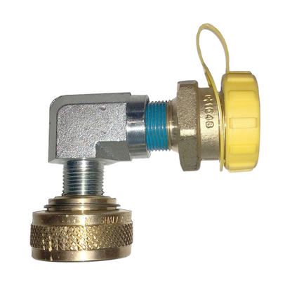 90° Propane Filler Valve Extension Adapter 1-3/4" Acme Motorhome RV Tank SHORT 4 ME574EXT