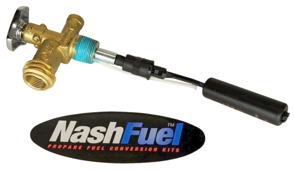 20lb Horizontal Propane Tank Service Valve 5 gallon OPD 4.7" Dip Tube 10487