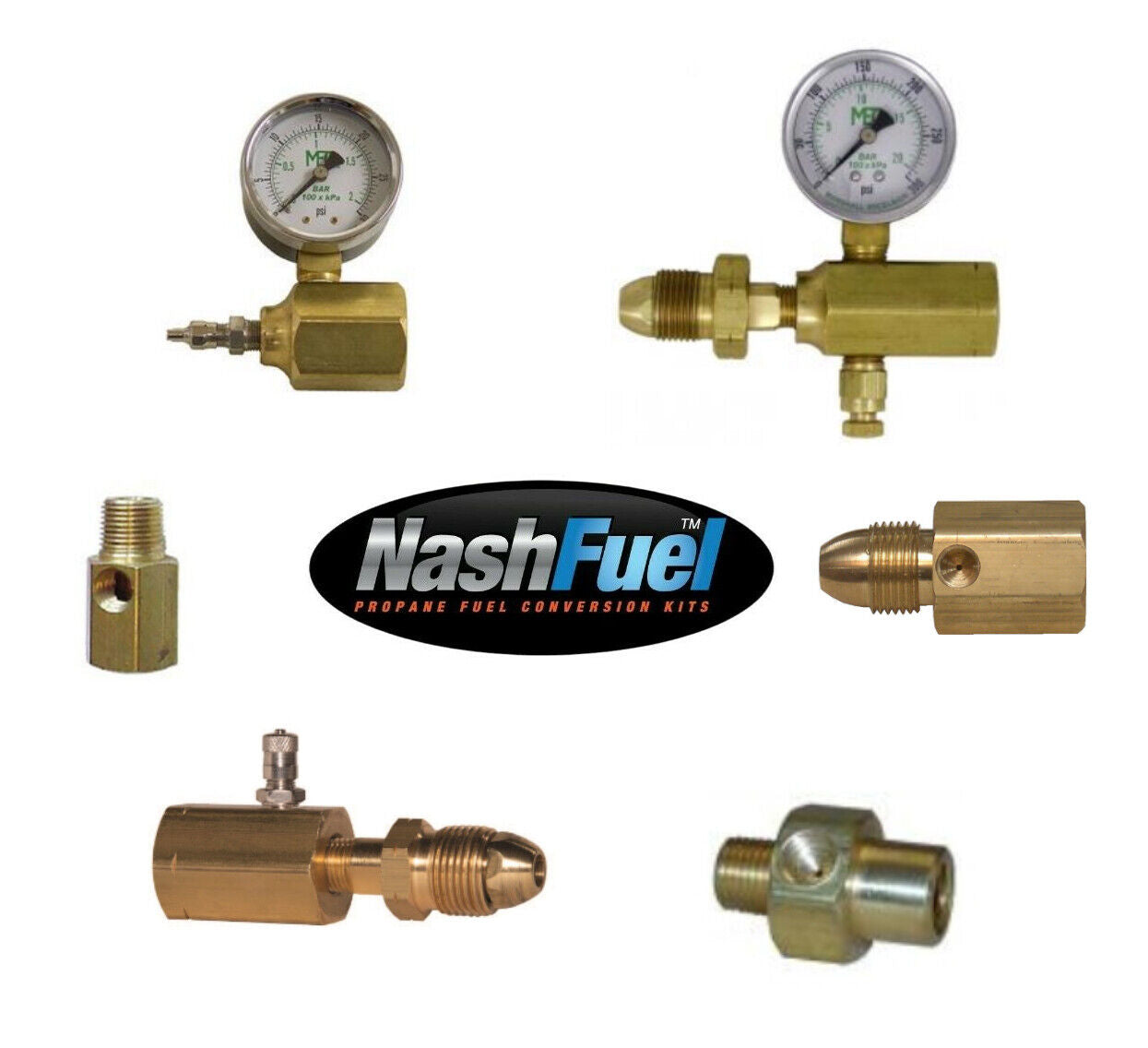 Propane Pressure Test Tools Tap NPT FPT POL Test Block Gauge Schrader Valve LPG