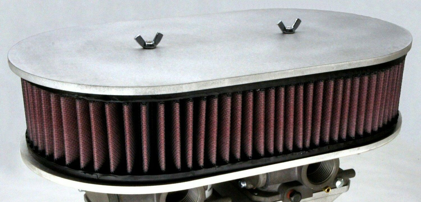 Dual CT425M-2 Air Cleaner Filter Oval Aluminum Mount High Flow K&n Lpg 425M 425