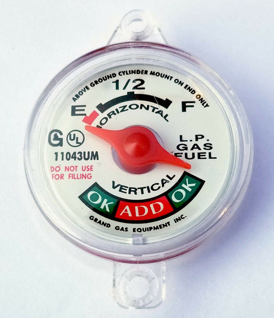 Screw In Forklift Propane Tank Gauge Dial Grand Gas Equipment 11043um Lp Fuel