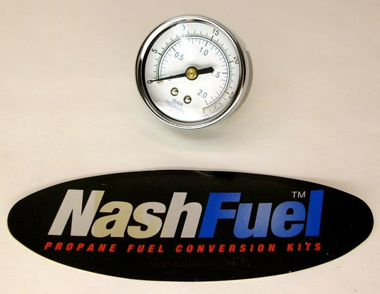 PRECISION INSTRUMENT HIGH PRESSURE GAUGE DIAL 0-30 PSI PROPANE AIR COMPRESSOR