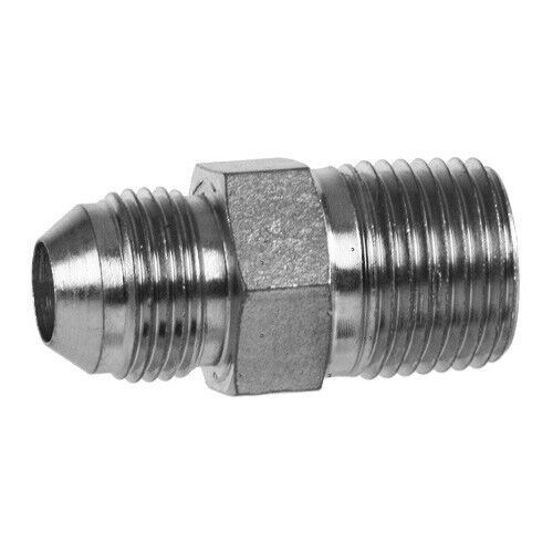 1/2" NPT 3/4" JIC Flare Pipe Thread Propane Natural Gas Fitting Straight Adapter