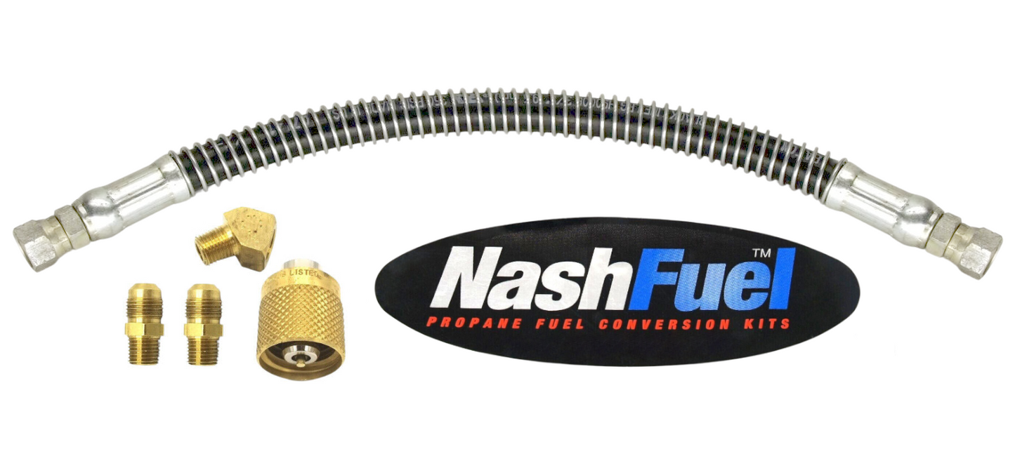 Forklift Propane Crimped Hose Spiral Guard 7141F Tank Connection 1/4" NPT 350psi