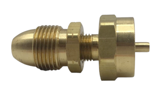 Male POL CGA510 CGA-510 Propane Tank Thread to 1"-20 1lb Cylinder Thread Adapter