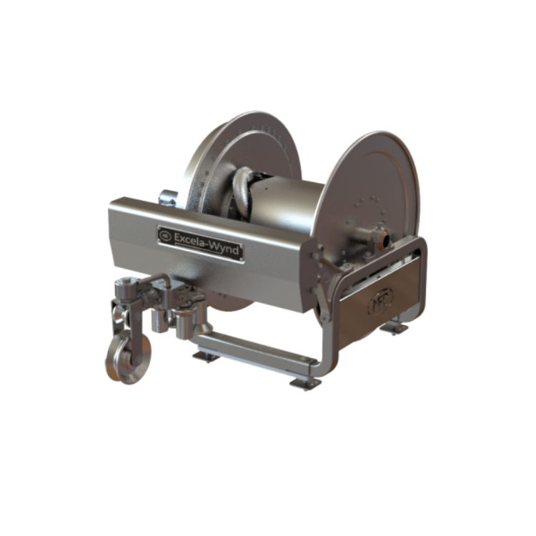 Marshal Excelsior Excela-Wynd Hose Reel LH Inlet Type D Flange Propane Bobtail