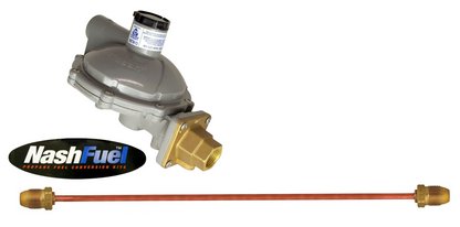 998TW-13 Twin Stage Propane Tank Regulator Copper Pigtail 1.4M BTU POL 3/4" NPT