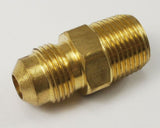 MALE 3/8" FLARE TO MALE 3/8" NPT PIPE THREAD PROPANE NATURAL GAS FITTING LPG LP