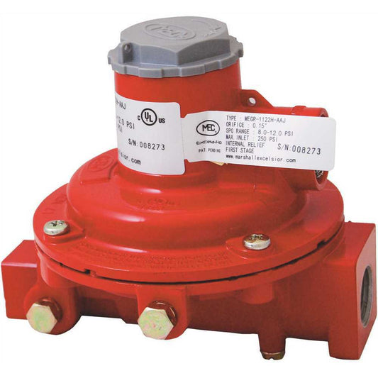 MEGR-1122H-AAJ 1/4" X 1/2" FPT First 1st Stage Compact Regulator Propane 10psi