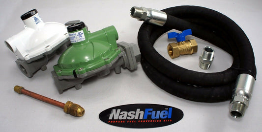 PROPANE HOME SUPPLY KIT 1 MILLION BTU REGULATOR 3/4" 6FT CRIMPED HOSE HOUSE 180°