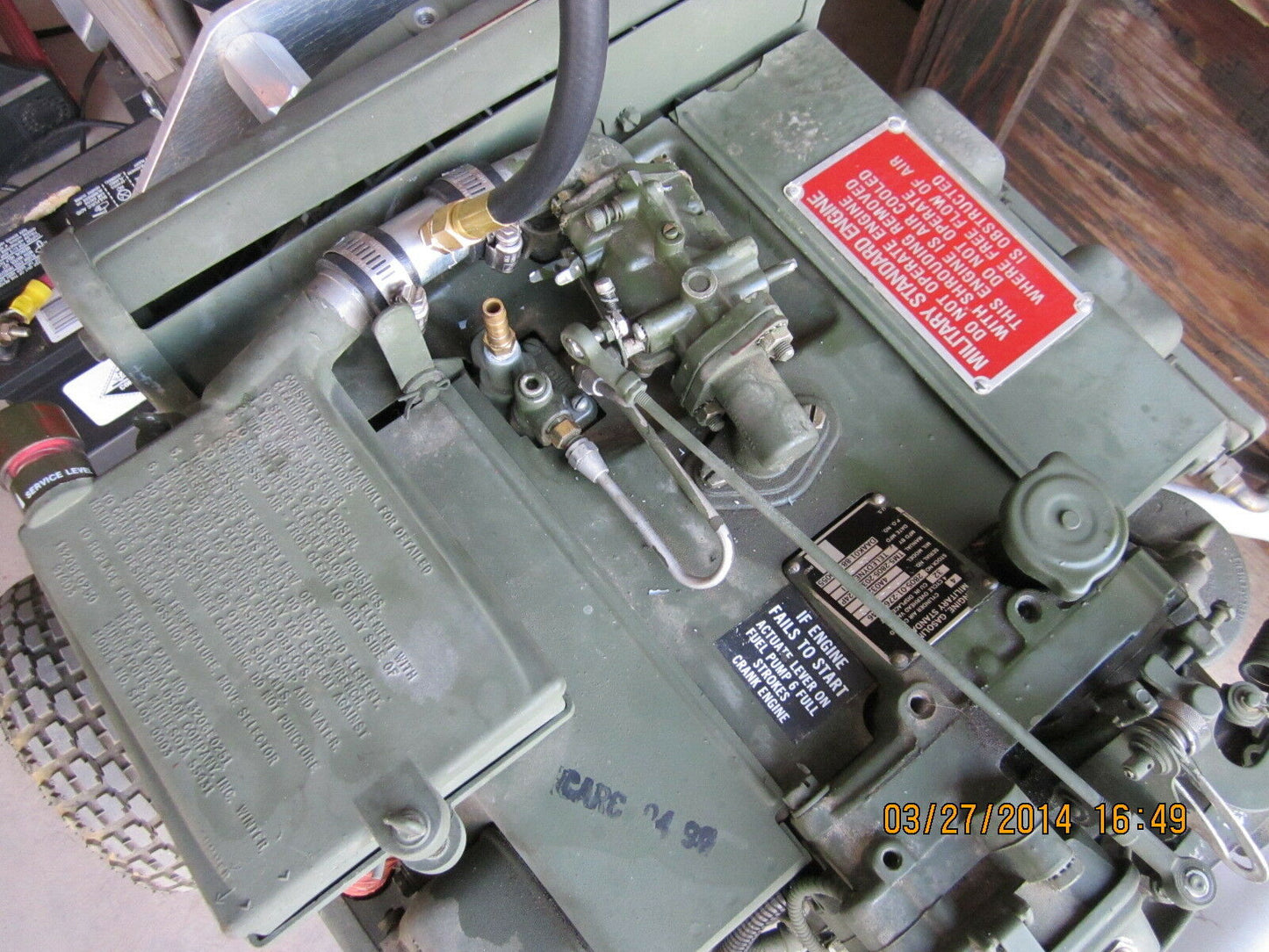 TRI-FUEL PROPANE NATURAL GAS GENERATOR CONVERSION INLINE 1" TUBE 4A032 MILITARY