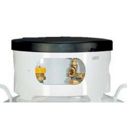 200lb / 420lb Propane Tank Lid 16" Diameter Cover Top Above Ground Black Plastic