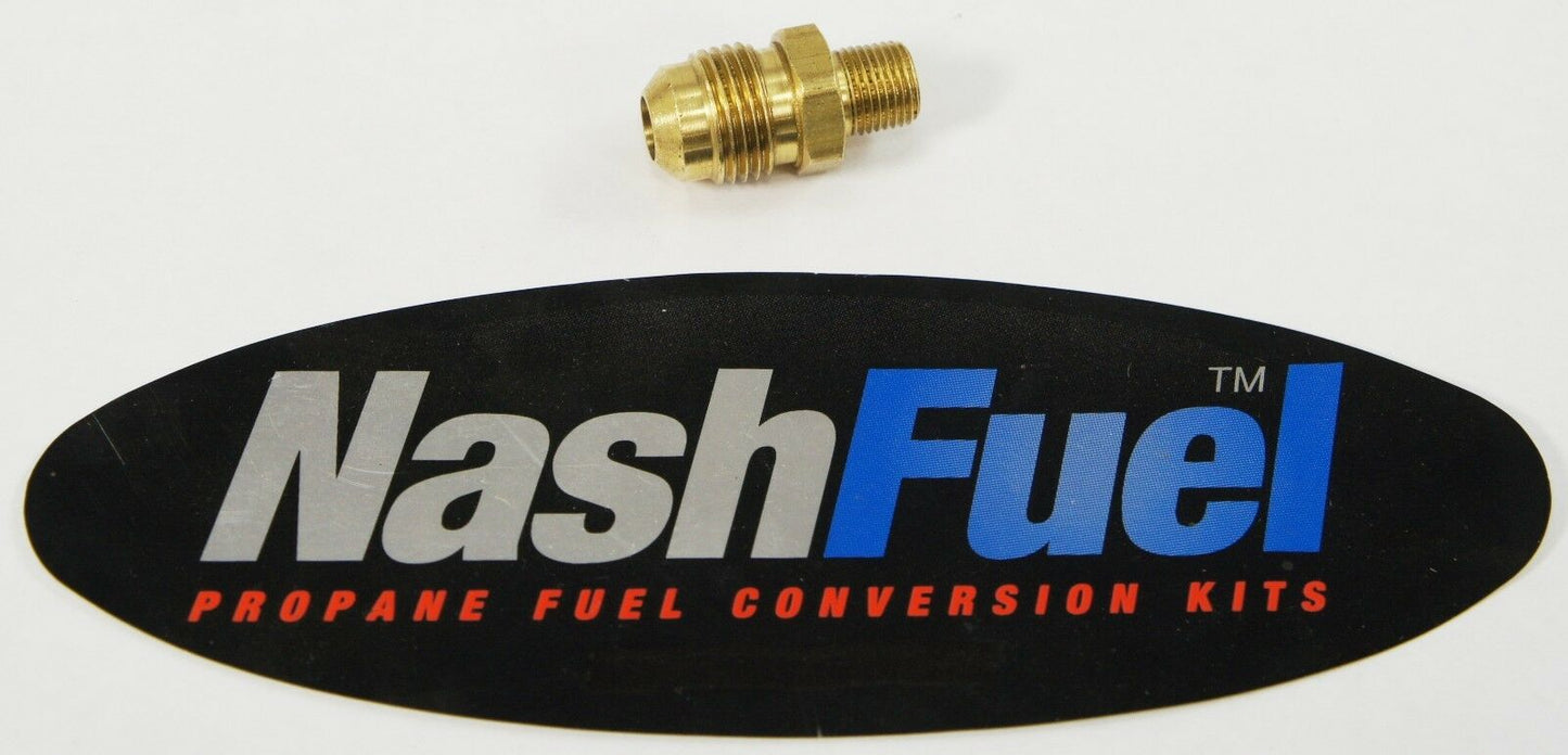 1/8" MALE NPT 3/8" MALE SAE FLARE PIPE THREAD PROPANE NATURAL GAS FITTING BRASS