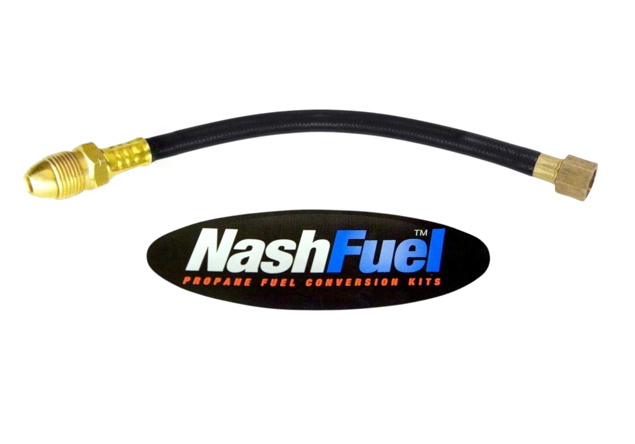 Pigtail Male POL to Female 3/8" Flare Propane LPG BBQ Grill Rubber Hose