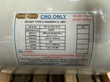 80L Type 2 II CNG Tank Cylinder Natural Gas 1-1/8-12 O-ring Seal 12v Vega Valve