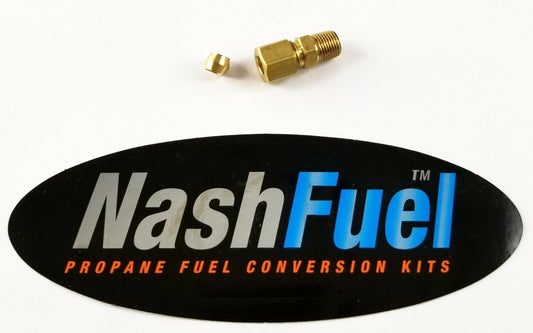 MALE 1/8" NPT - 1/4" OD TUBE COMPRESSION  AIR PROPANE NATURAL GAS FITTING PIPE