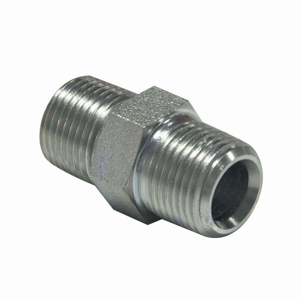 Male NPT to Male NPT Steel Fitting Nipple Adapter 1/8" 1/4" 3/8" 1/2" 3/4" 1"