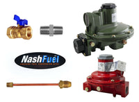 Marshall Regulator Home Propane Supply Kit LP 1122H-AAJ 1652-CFF 3/4" Backmount