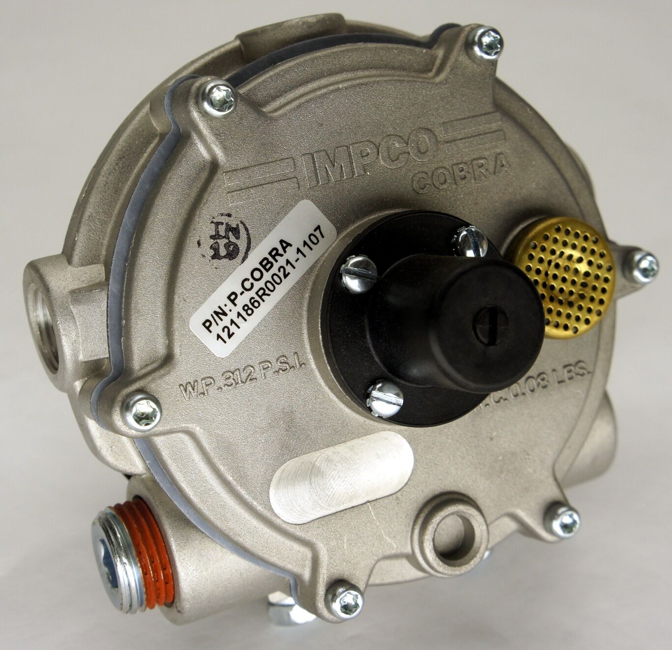 IMPCO P-COBRA PROPANE CONVERTER REGULATOR HEAVY DUTY SILICONE POSITIVE PRESSURE