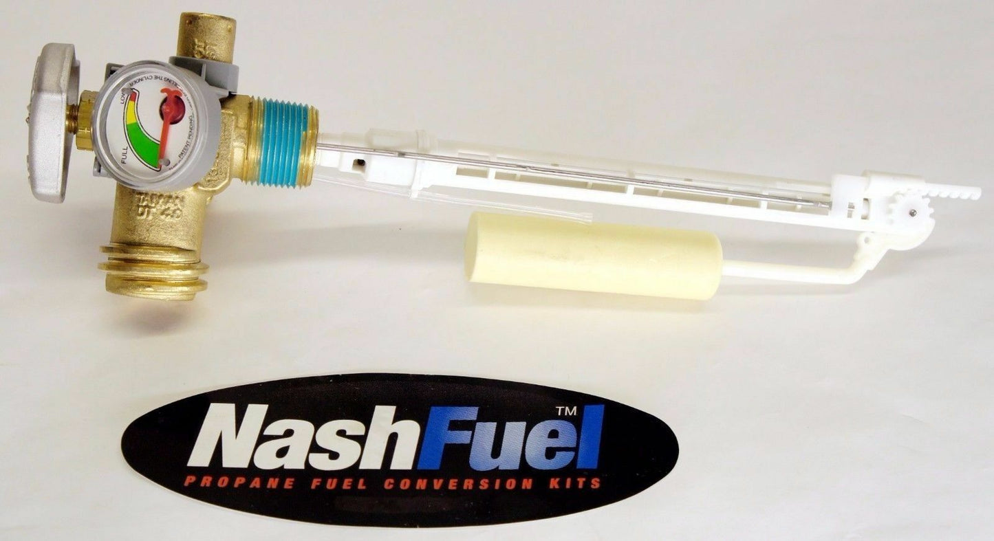 WORTHINGTON PROPANE GRILL TANK SERVICE VALVE WITH GAUGE COUPLER OPD BBQ OVERFILL