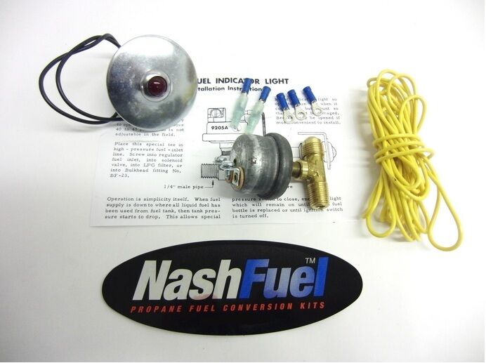 DASH MOUNT WARNING LIGHT FOR PROPANE LOW FUEL 12 VOLT