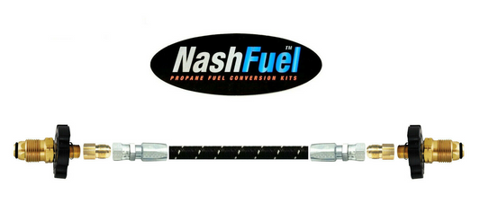Extreme Duty Pigtail Hogtail POL to POL Stainless 350psi Tank to Regulator Hose