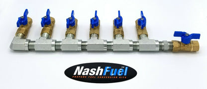 1/2" PIPE LOW PRESSURE PROPANE NATURAL GAS MANIFOLD NPT THREAD LPG BALL VALVE