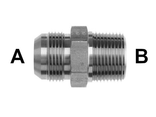 2404-12-12 Fitting 3/4" Male JIC 3/4" Male NPT Pipe C5402 Hydraulic Propane Gas