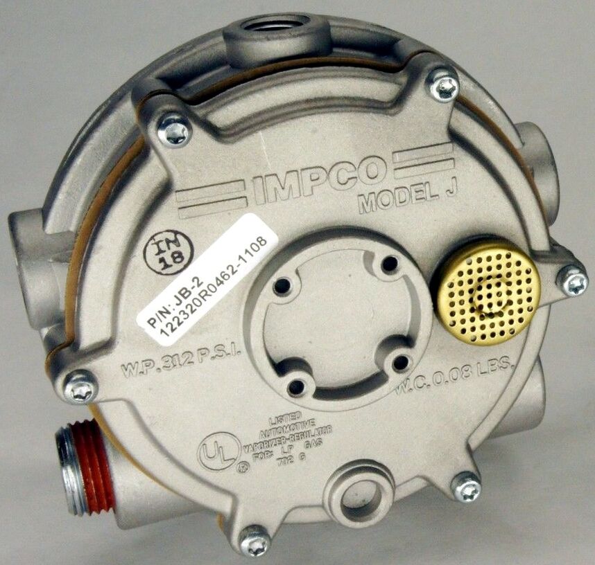 IMPCO MODEL JB-2 PROPANE CONVERTER REGULATOR SILICONE VAPORIZER ALTERNATIVE FUEL
