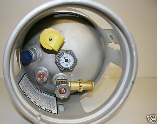 WORTHINGTON OR MANCHESTER PROPANE BUFFER TANK ALUMINUM 20LB VERTICAL