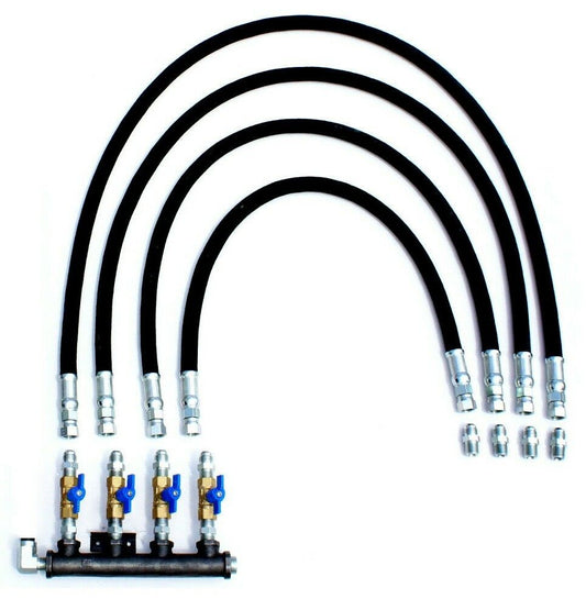 Propane Manifold Hose Assemblies Ball Valve Lock Off Natural Gas Low Pressure LP