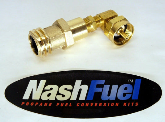 EMERGENCY 1LB TANK ADAPTER TO PROPANE KIT FORKLIFT AUTOMOTIVE BUFFER SPARE EXTRA