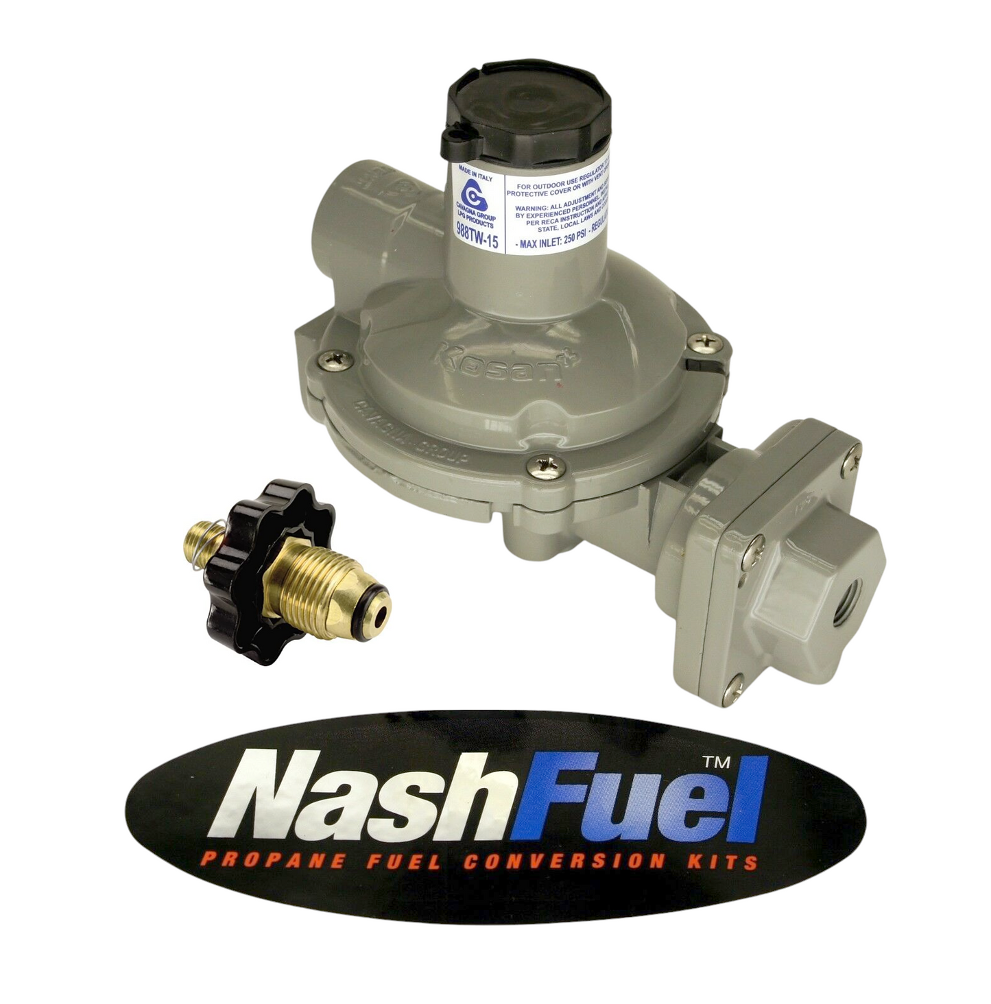 Two Twin 2 Stage Regulator 988TW-15 ME1654 POL tank Connection Propane Gas